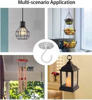 Crochets de plafond en métal robustes pour suspendre des plantes, des mangeoires pour oiseaux, crochets muraux en fer, crochets de suspension pour plantes d'intérieur et d'extérieur