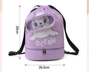 CPC Waterproof Beach Bag with Separate Compartments for Dry and Wet Cartoon Portable Swimming Bag with Large Capacity - Product Image 5