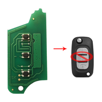 Carte de circuit imprimé de clé de voiture à distance avec puce PCF7946 433 MHz pour Renault Clio III Clio 3 Kangoo Master Modus Twingo 2006-2016 Clé à distance rabattable