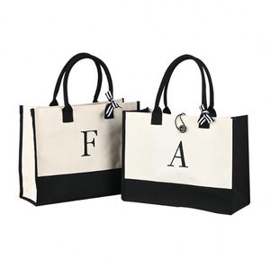 Sacs fourre-tout en vrac avec rubans ; Sacs en coton personnalisés ; Sacs à main en toile à bandoulière - Product Image 4