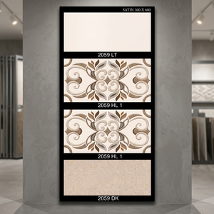 Carreaux muraux en céramique numérique 3D gris 300x600mm (12x24) pour cuisine, salle de bain, centre commercial, hall, intérieur, carreaux en porcelaine pour présentoir de salle d'exposition - Product Image 3