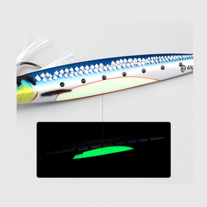 Señuelos de Pesca de Agua Salada Hechos a Medida, Fluorescentes, Brillan en la Oscuridad, Cebo de Agua Media para Salmón, Marlín, Tiburón y Lubina - Uso en Lagos - Product Image 4