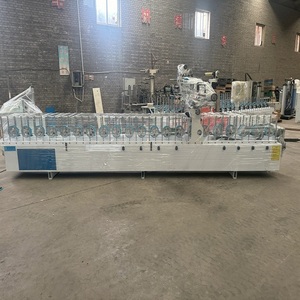 Hot Melt Glue <span class=keywords><strong>MDF</strong></span> Wrap PVC Film Madeira Perfil Envolvimento Máquina <span class=keywords><strong>Made</strong></span> In China - Product Image 3