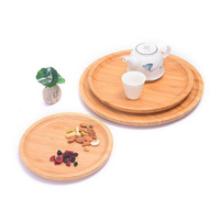 Plateaux de service en bois ronds, carrés et rectangulaires pour bar, café, fête, plat, collation, nourriture, thé, fruits, plateau à fromage