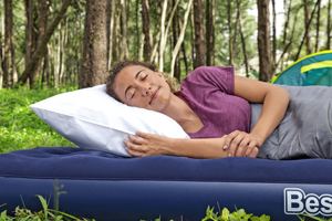 Colchón de aire para invitados estway 67000, cama inflable para acampar para 1 persona para viajar - Product Image 2