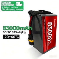 Batterie lithium-ion solide à basse température personnalisable en usine 6S 12S 18S 24S 83000mAh 88000mAh pour drone de transport