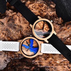 <span class=keywords><strong>BOBO</strong></span> BIRD Montre Homme Personnalisée à Quartz, Mode Loisir, Montre-Bracelet en Bois Coloré avec Cadran Laser et Échelle, Support de Personnalisation Reloj Hombre - Product Image 6