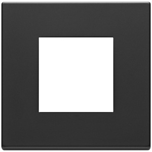 แผ่นผนังสีเทาแอนทราไซต์ ขนาด 9.6 ซม. แบบสี่เหลี่ยม สำหรับปลั๊กและเต้ารับ - Product Image 1