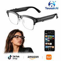 Lunettes Intelligentes IA M08C avec Caméra 8MP, Vidéo 1080P, Contrôle Tactile, Transfert WiFi, Double Micro 54 ENC, Appareil Portable