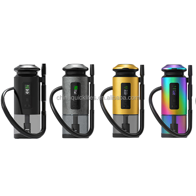 Temperature Adjusting 2 Hours Smoking  Portable No Charcoal LED  Electronic Smoking Shisha Hookah with Fast Charging Heating