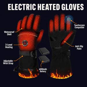 Gants chauffants rechargeables pour l'hiver, à doigts entiers, avec sangle de poignet réglable, pour les sports de plein air, le cyclisme, le <span class=keywords><strong>ski</strong></span> - Product Image 2