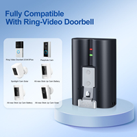 Paket Baterai Li-Ion JHTC V4 6040mAh untuk 5AT3S3 Cam Video Doorbell 2-Door View Cam LiCoO2 Cathode 300 Cycle Life