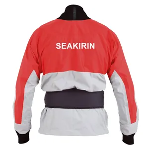Veste de kayak imperméable respirante pour <span class=keywords><strong>homme</strong></span> et femme, avec double ceinture anti-éclaboussures, idéale pour le paddle, le rafting et les aventures en bateau. - Product Image 5