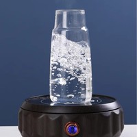 Jarra de Vidrio Borosilicato 2 en 1 Transparente/Ámbar/Gris Hecha a Mano, 750ml/850ml, Resistente al Calor, Apta para Lavavajillas y Microondas