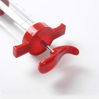 Injecteur de marinade en acier inoxydable de qualité alimentaire pour dinde, seringue à sauce BBQ, injecteur de saveur, outil de cuisine