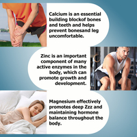 Gummies de calcium, magnésium et zinc en gros pour usines – Vitamines C, D3, K2, B6 – Améliore l'absorption du calcium, soutient l'énergie, renforce l'immunité