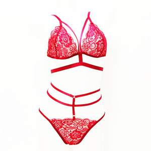 Elegante set di biancheria intima con pizzo floreale e dettagli traforati, design con fascia regolabile, completo di lingerie morbida ed elasticizzata per <span class=keywords><strong>abbigliamento</strong></span> <span class=keywords><strong>intimo</strong></span> quotidiano. - Product Image 5