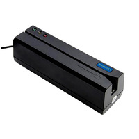 Lecteur-graveur de cartes à bande magnétique 3 pistes HiCo LoCo USB, encodeur de cartes de membre, de fidélité et de cadeaux, programmable, 100W, longue durée de vie