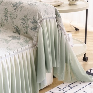 Funda de Sofá de Chenilla con Borde de Borlas y Jacquard, Lavable, Decoración para el Hogar - Product Image 5
