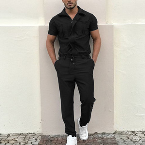 Tuta Intera da Lavoro Streetwear per Uomo, Design alla Moda con Maniche Corte - Product Image 5