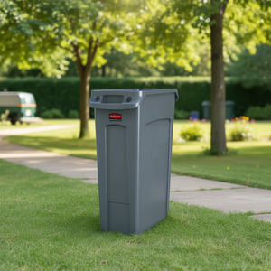 Bidone della Spazzatura Rubbermaid Slim Jim 87 L Grigio per Uso Commerciale - Product Image 3