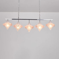 Lustre moderne en verre, luminaire suspendu pour îlot de cuisine, table à manger, café, restaurant, bar