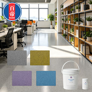 Revêtement de sol en époxy auto-nivelant résistant à l'usure et imperméable avec sable coloré pour sols en béton - Product Image 3