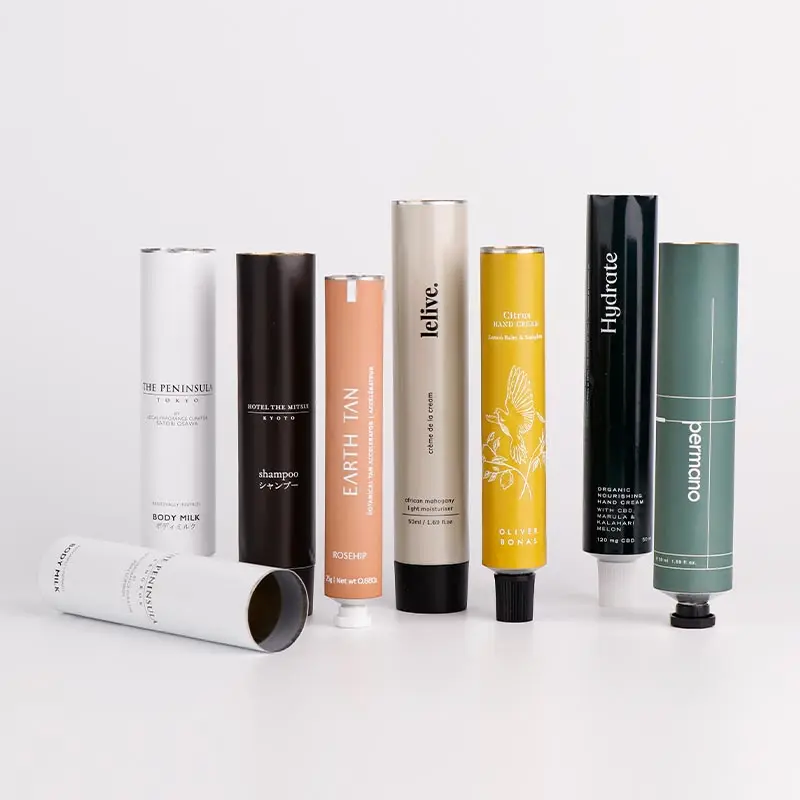 Wholesale foundation tubes packaging metal soft hand cream cosmetics tubes