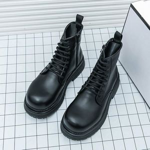 Bottes de Travail Rétro en PU à Bout Épais pour Couples, Style Western Cowboy, Collection Automne-Hiver 2026, pour Hommes et Femmes - Product Image 5