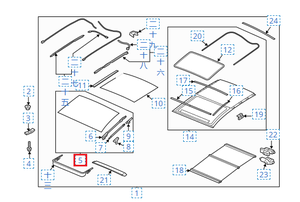 Tettuccio apribile anteriore per <span class=keywords><strong>Hyundai</strong></span> Elantra GT/<span class=keywords><strong>I30</strong></span> 2013-2017 81630A5000 - Product Image 6