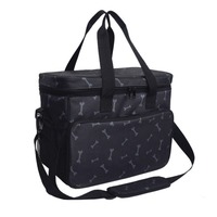 Kit de voyage organisateur de sac de voyage pour animaux de compagnie pour accessoires 2 bols pliables conteneur de nourriture sac de voyage pour chien