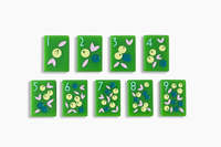 Jeu de Mahjong de Voyage de Luxe en Acrylique Gravé, Style Rummy, Série Plantes à Motifs Naturels, Tuiles de Mahjong Américaines Modernes