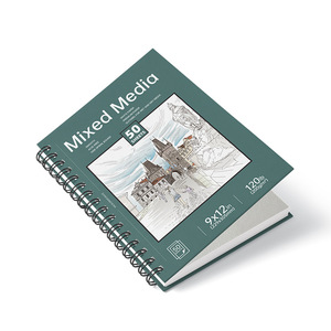 Hỗn hợp phương tiện truyền thông xoắn ốc ràng buộc bút chì phác thảo-Khuyến mãi sử dụng 50 tờ giấy trắng - Product Image 3