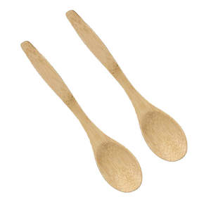 Ensemble de couverts de table jetables créatifs en bambou, comprenant une mini-cuillère longue en bois moderne à deux pièces, pour la cuisine, le bureau et les voyages, fabriqué en Chine - Product Image 6