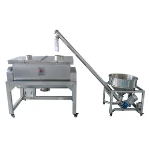 CH series pita blender bubuk mixer horizontal dengan feeder industri bubuk kering mixer pita mesin proses bubuk mesin