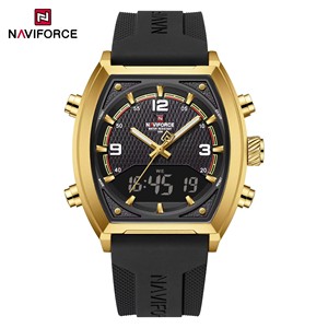 นาฬิกา NAVIFORCE 9242 ควอตซ์สำหรับผู้ชาย สายซิลิโคนคุณภาพสูง กันน้ำ แสดงวันที่ เหมาะสำหรับใช้ในธุรกิจ ขายดี - Product Image 3