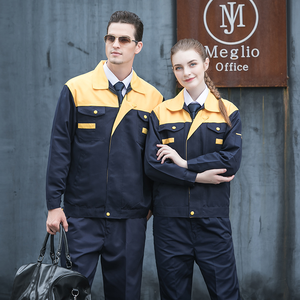 Combinaison de travail unisexe personnalisable avec logo, respirante, à manches longues, en polyester, uniforme industriel pour ingénieur mécanicien - Product Image 6