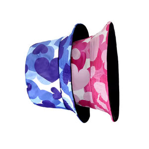 Gorras y Sombreros Reversibles con Estampado para Niños, Hombres y Mujeres, Sombrero de Pesca para Viajes al Aire Libre, Sombreros Coloridos con Corazones y Logotipo Personalizado - Product Image 4