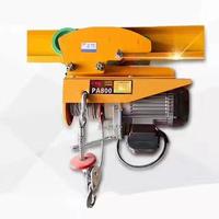 Palans à chaîne métalliques du fabricant pour pont roulant monorail, chariot porteur manuel pour poutre en I, capacité 1-5T, 220V, rouge
