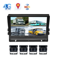 Moniteur LCD TFT IPS 4CH 1080P SeemeTech avec caméra GPS WIFI 4G USB pour tableau de bord de voiture - Garantie 1 an