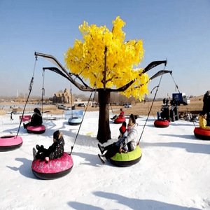 Manège gonflable pour aire de jeux extérieure, équipement de parc de neige en PVC, adapté à tous les âges - Product Image 3