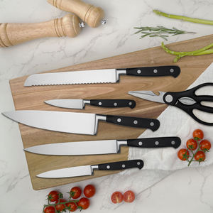 Ensemble de couteaux de cuisine en acier inoxydable 7 pièces pour la maison, avec manche à trois rivets, vente en gros - Product Image 4