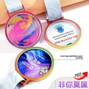 เหรียญคริสตัลสั่งทำพิเศษ สลักชื่อได้ สำหรับงานมาราธอน งานกีฬาโรงเรียน บาสเกตบอล ฟุตบอล หรือการแข่งขันอื่นๆ รางวัล<span class=keywords><strong>ที่</strong></span>สมบูรณ์แบบ - Product Image 2