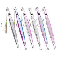 Funadaiko Jig Galvaniseren Chrome Fast Sinking Kunstmatige Glow Verticale Vissen Metal Jigging Enkele Assist Haken Lokt Harde B
