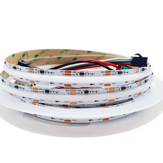 RGB COB light strip 576led/m 10mm 12v low-voltage programmable running horse running water RGB soft light strip