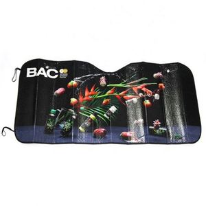 Custom Promotional Foldable Front <b>Window</b> Windshield Nylon Polyester Magnetic Silver Tyvek Sunshade for Car - Product Image 3