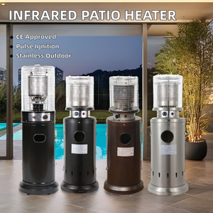 Calentador de Patio Infrarrojo Corto con Certificación CE Mundial, de Acero, a Gas, para Uso en Exteriores, Camping y Terrazas - Product Image 3