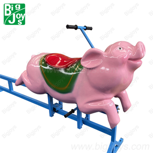 Manèges amusants à la ferme, <span class=keywords><strong>parc</strong></span> d'attractions et d'aventure, course de cochons, jeu pour enfants propulsé par l'homme, à vendr - Product Image 2