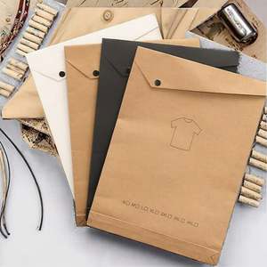 Sacs en papier kraft de qualité alimentaire recyclables avec logo imprimé sur mesure, revêtement UV, poignées, commandes personnalisées, emballage pour vêtements, bougies - Product Image 3