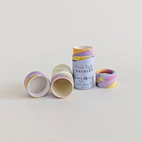 100% écologique rouge à lèvres cylindre papier Tubes baume à lèvres carton conteneur luxe Push up visage Lotion emballage papier Tube